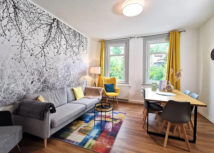 アパート Bohnapartments - Stadtblick Zechenhaus - Balkon - Parkplatz - Wlan - Sehr Ruhig - Barrierearm イルメナウ