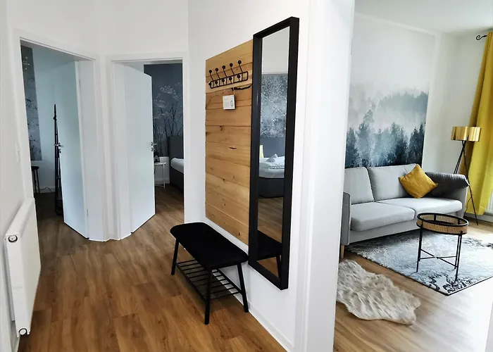 Bohnapartments - Stadtblick Zechenhaus - Balkon - Parkplatz - Wlan - Sehr Ruhig - Barrierearm イルメナウ